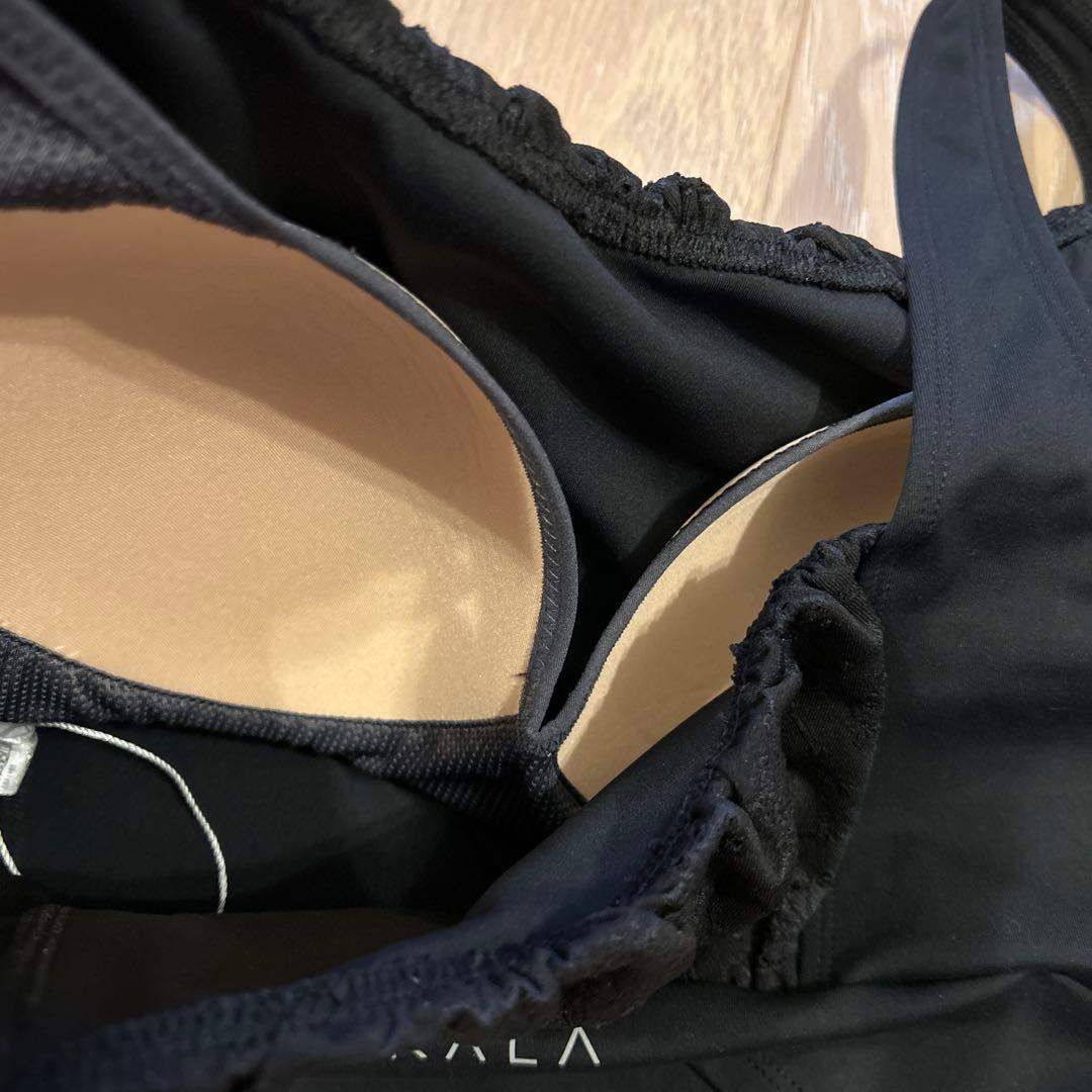 【SUKALA】　フラワーレースブラトップ　ブラック　M 未使用品