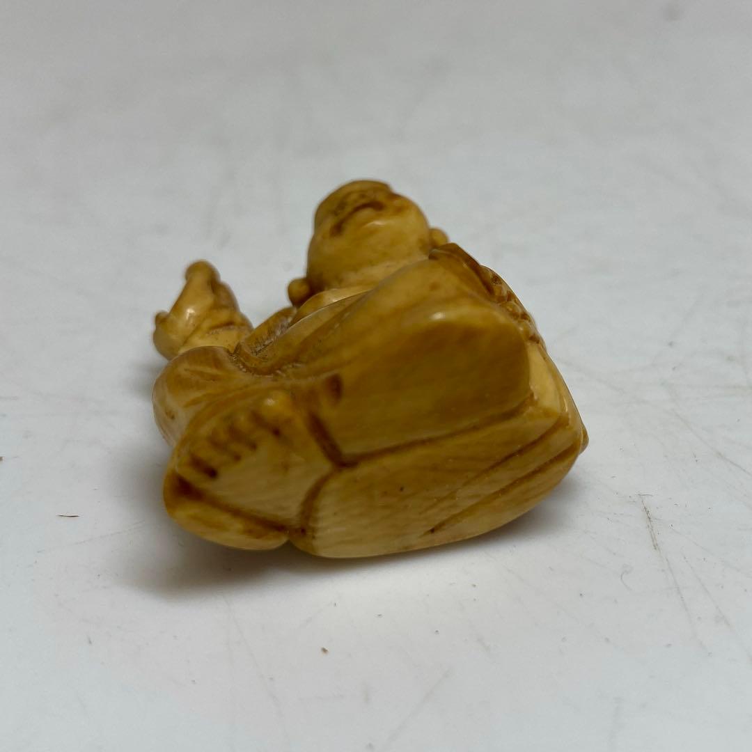 極上布袋　根付　15g 東R8-0205☆2F