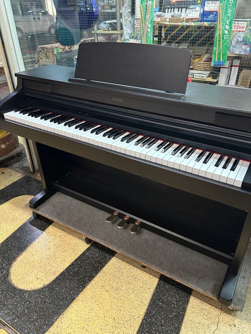 超価格、カワイ電子ピアノPW610、人気の木製鍵盤、88鍵、ピアノ強弱タッチ♪