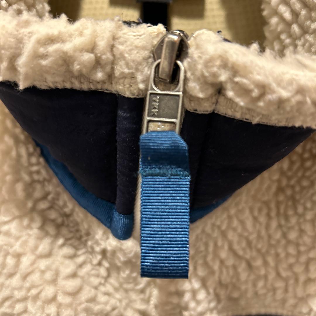 タナボタ様用patagonia レトロXベスト アイボリー/ネイビー　サイズM
