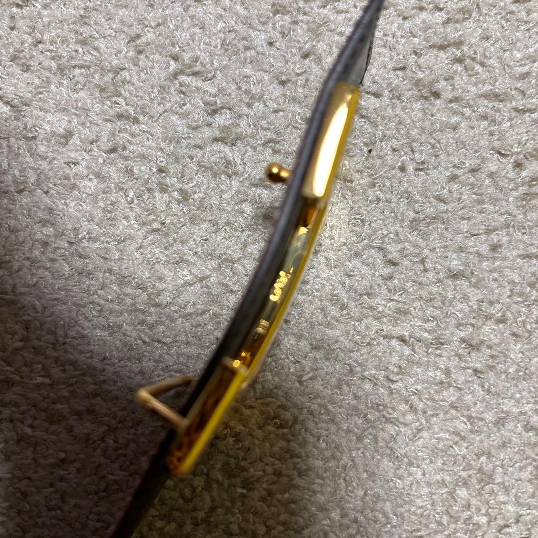 本日まで！新品HERMES レザーベルトリバーシブル ブラック　ゴールドH 75