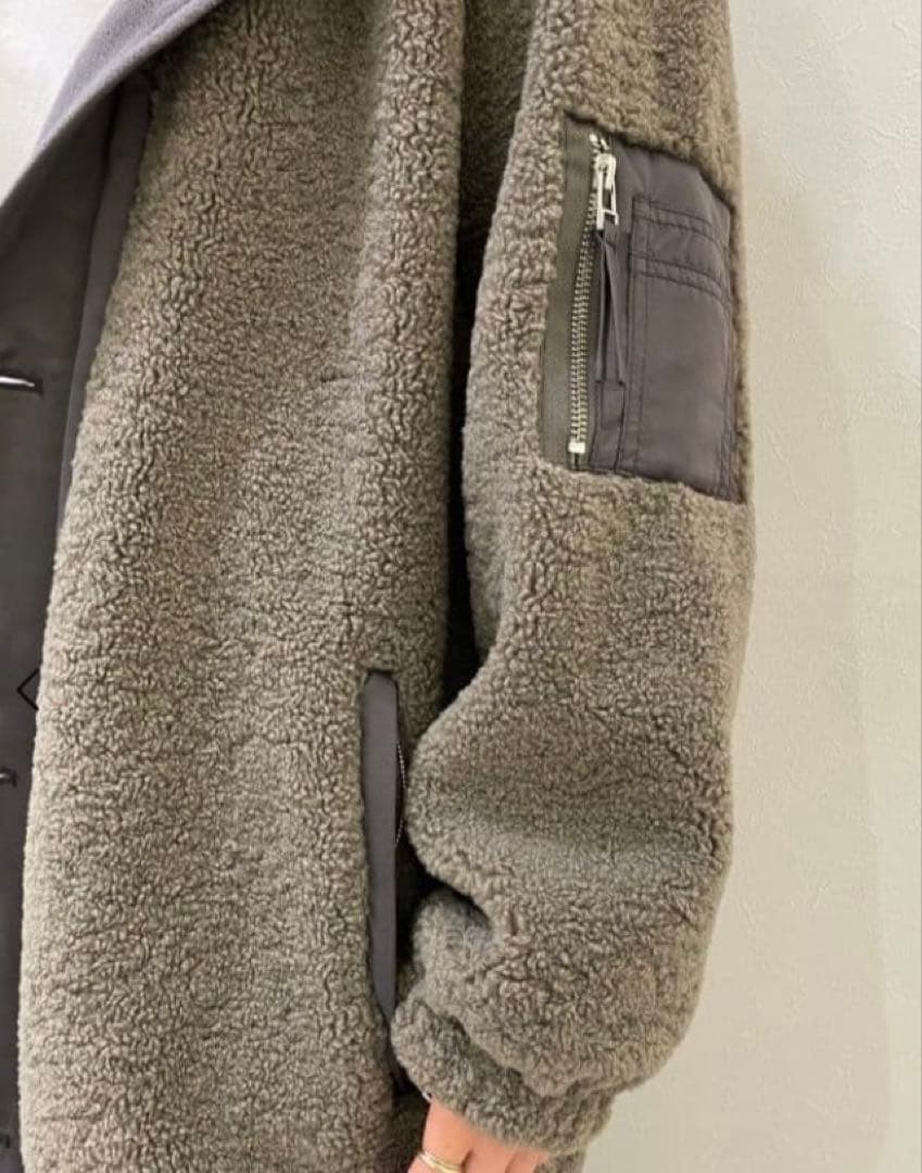 LASUD MILITARY ラシュッド ファーフーデッドボアコート ヤマダヤ