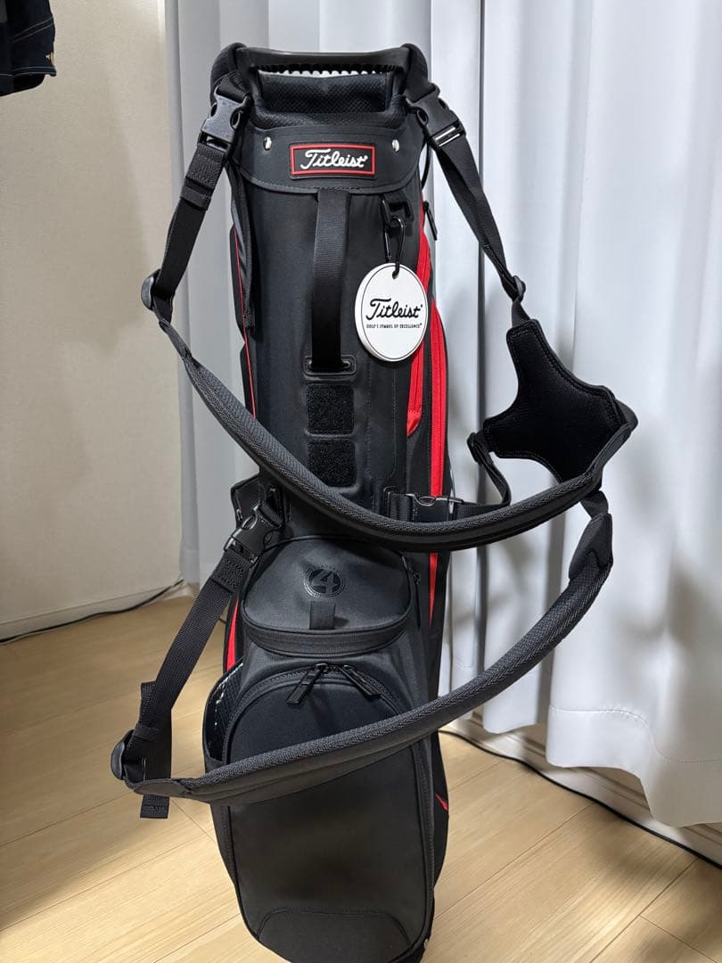 Titleist キャディバッグプレイヤーズ4 ブラック/レッドおまけ付