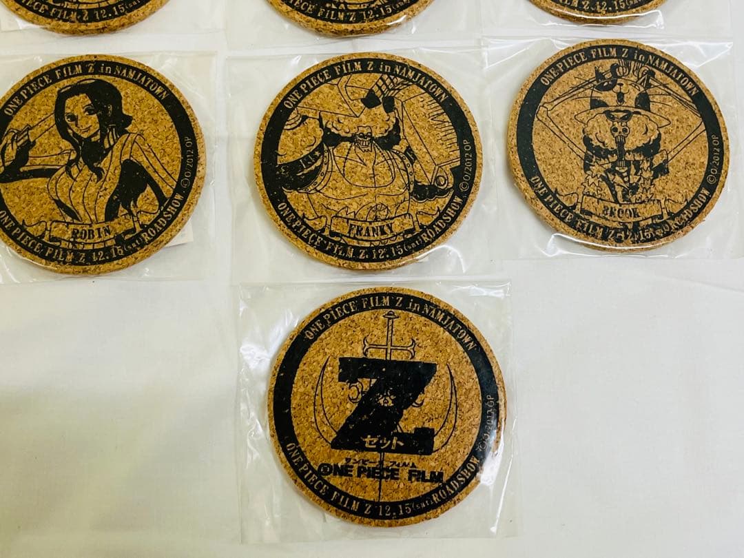 ワンピース FILM Z ナンジャタウン 限定 コルクコースター ロビン ナミ