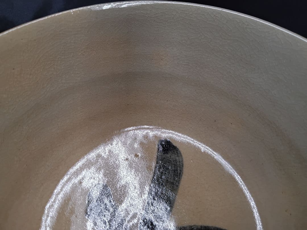 十二代田原陶兵衛　萩大佛茶碗　共箱有　M１２６２