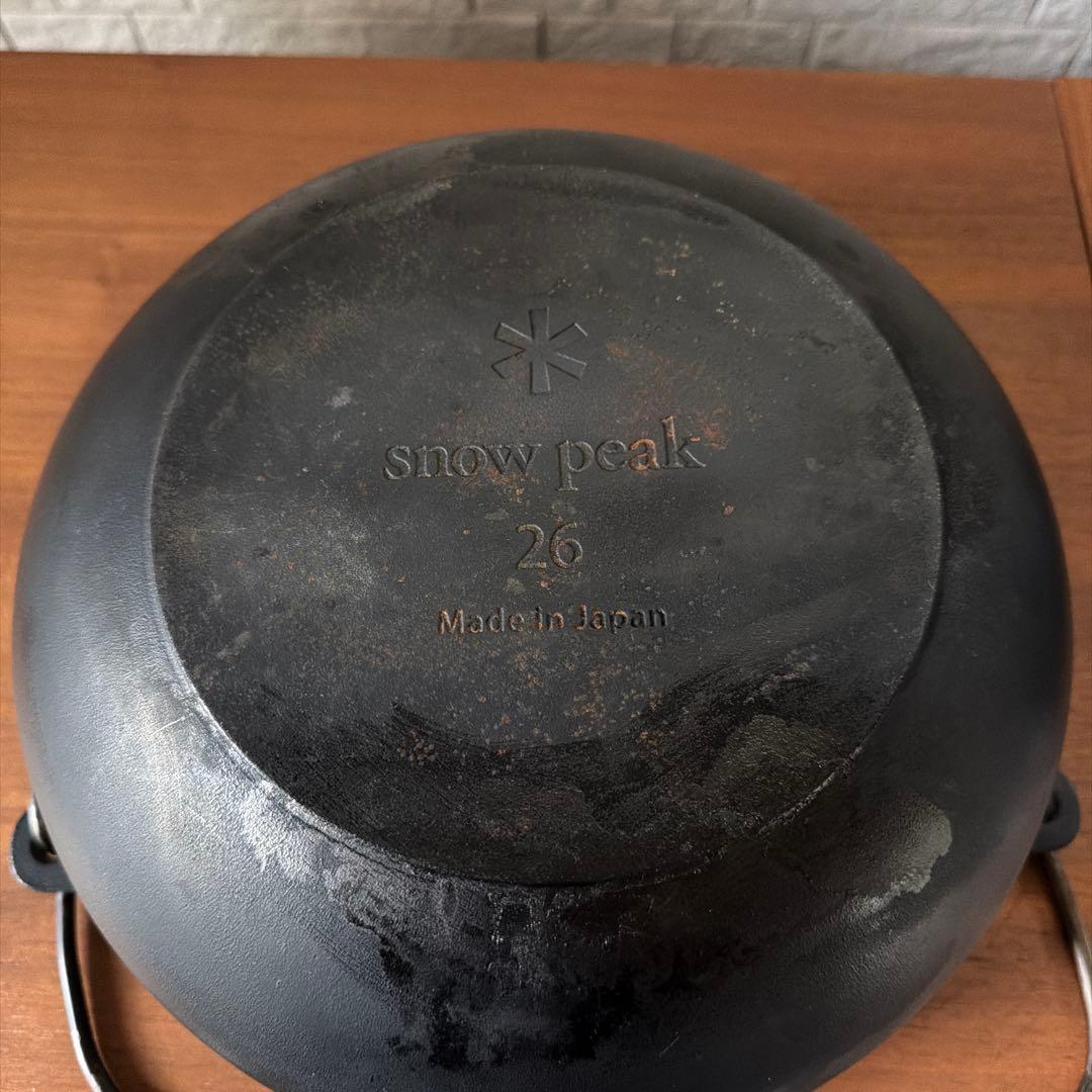 スノーピーク( peak) 和鉄ダッチオーブン　ネット、収納ケースset