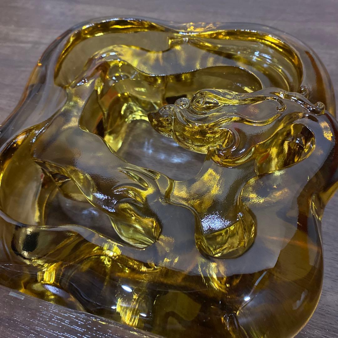 琉園工房 瑠璃工房 tittot 龍　大型 置物 クリスタル