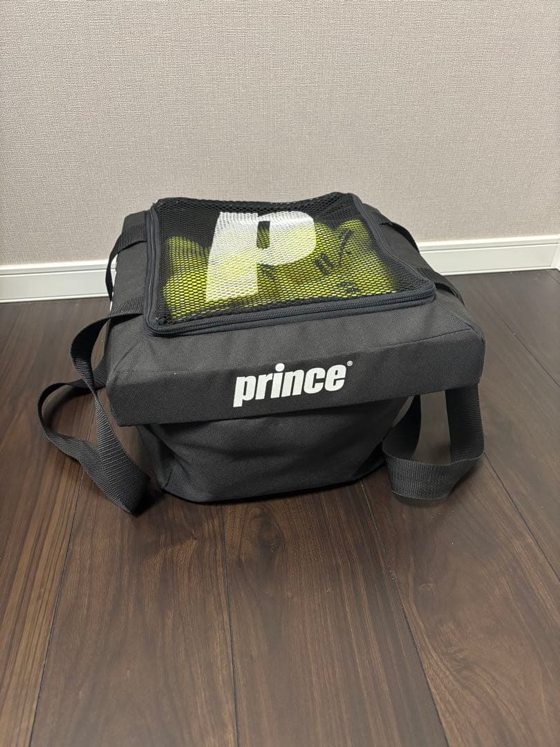 値下中　Prince　ボールバスケットセット　コンパクトタイプ　６５球付+おまけ