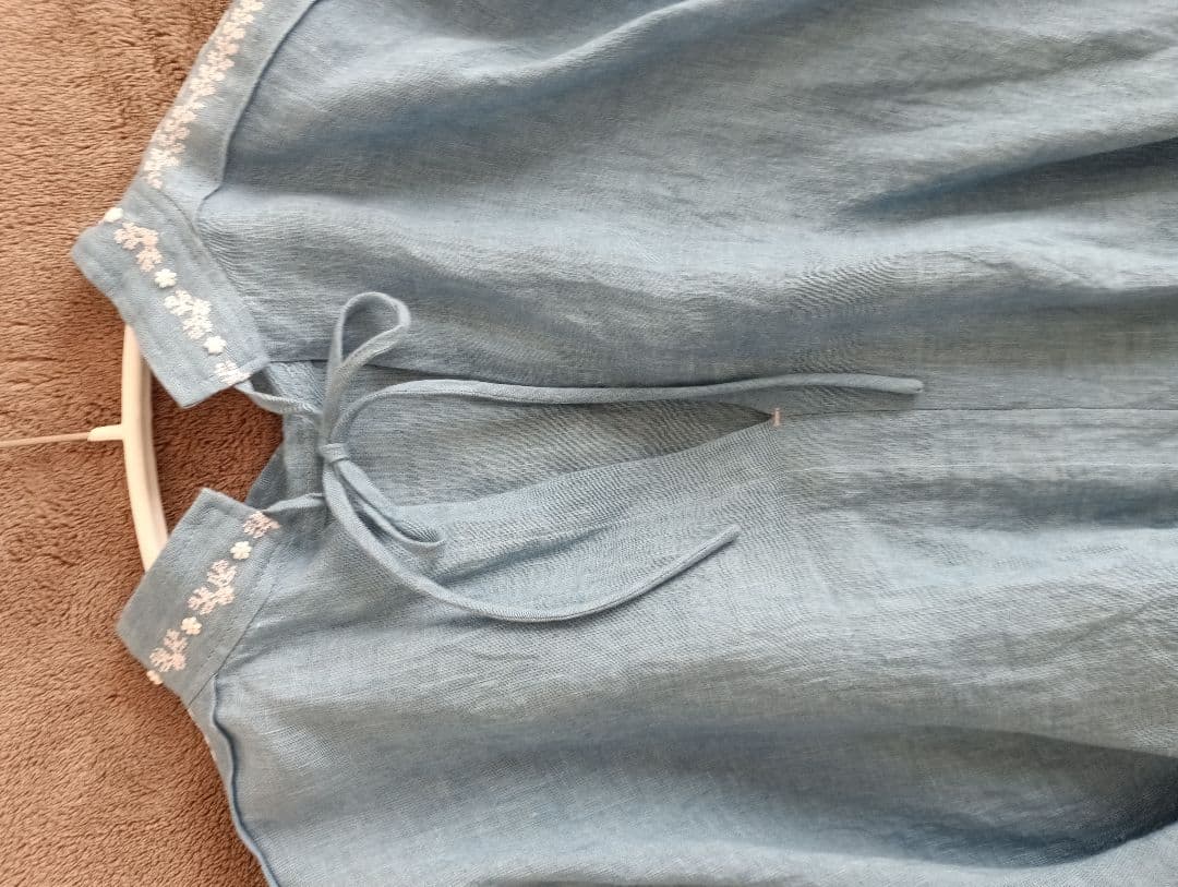 TOWAVASEリネン刺繍ブラウス未使用