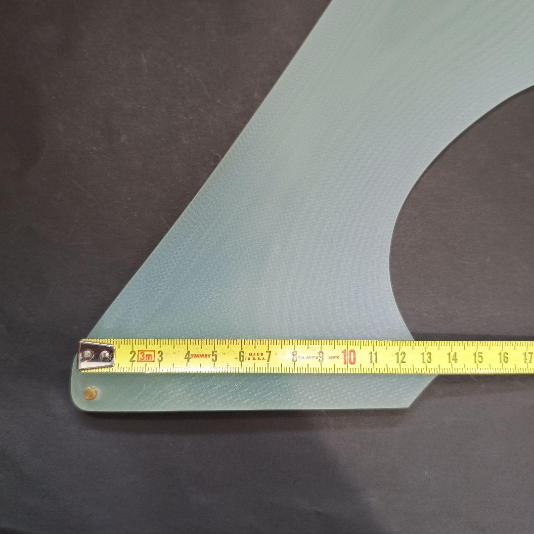 9インチ ハチェットフィン　ロングボード　センターフィン