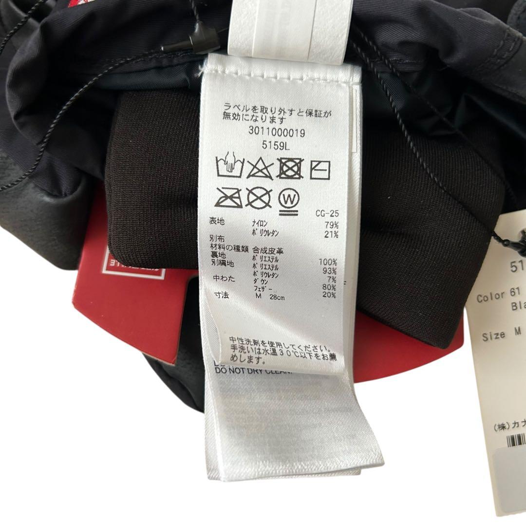 カナダグース　レディース　手袋　グローブ　ダウン　フェザー　黒