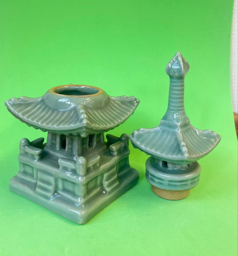陶器製 二重塔 約21cm