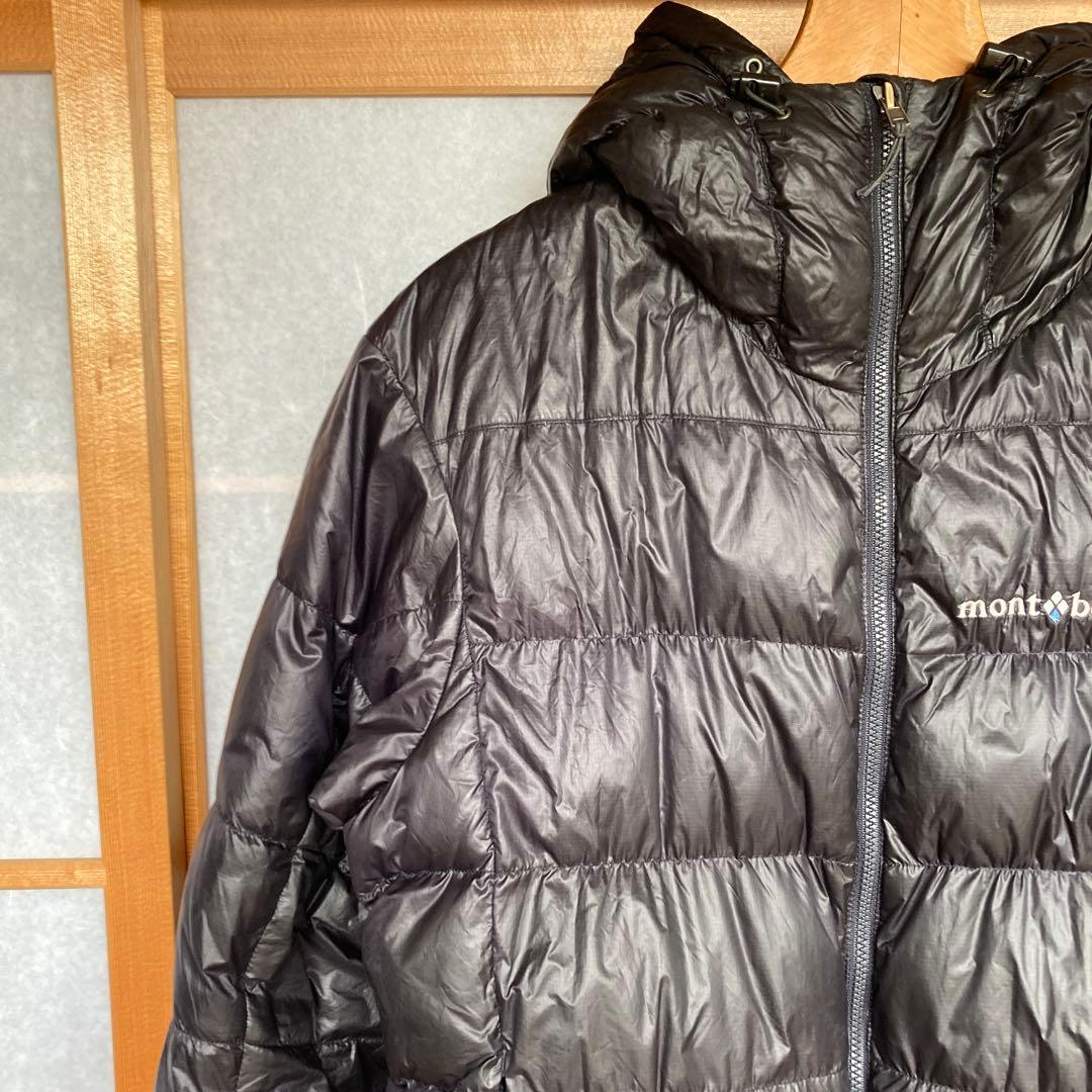 mont-bell モンベル アルパイン ダウン パーカ S ブラック 補修あり