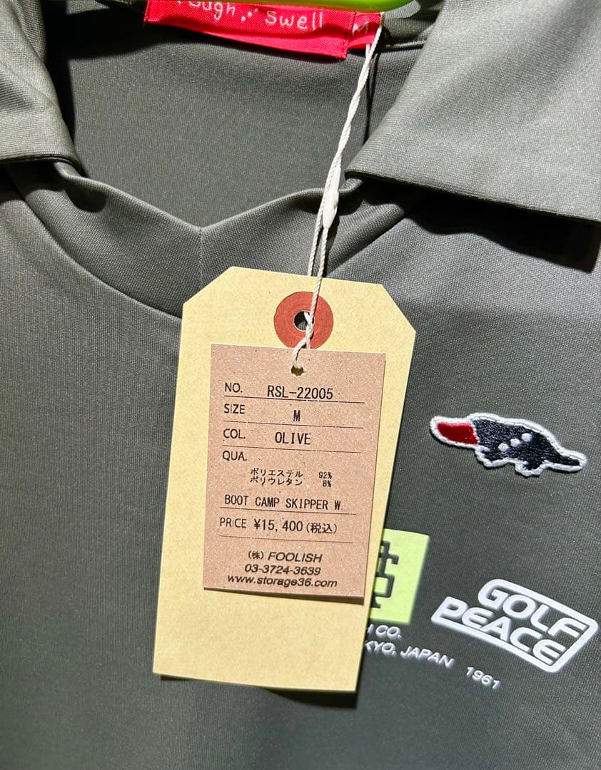 値下げ‼︎新品‼︎ラフ&スウェルGOLF オリーブポロシャツ M 定価15400円