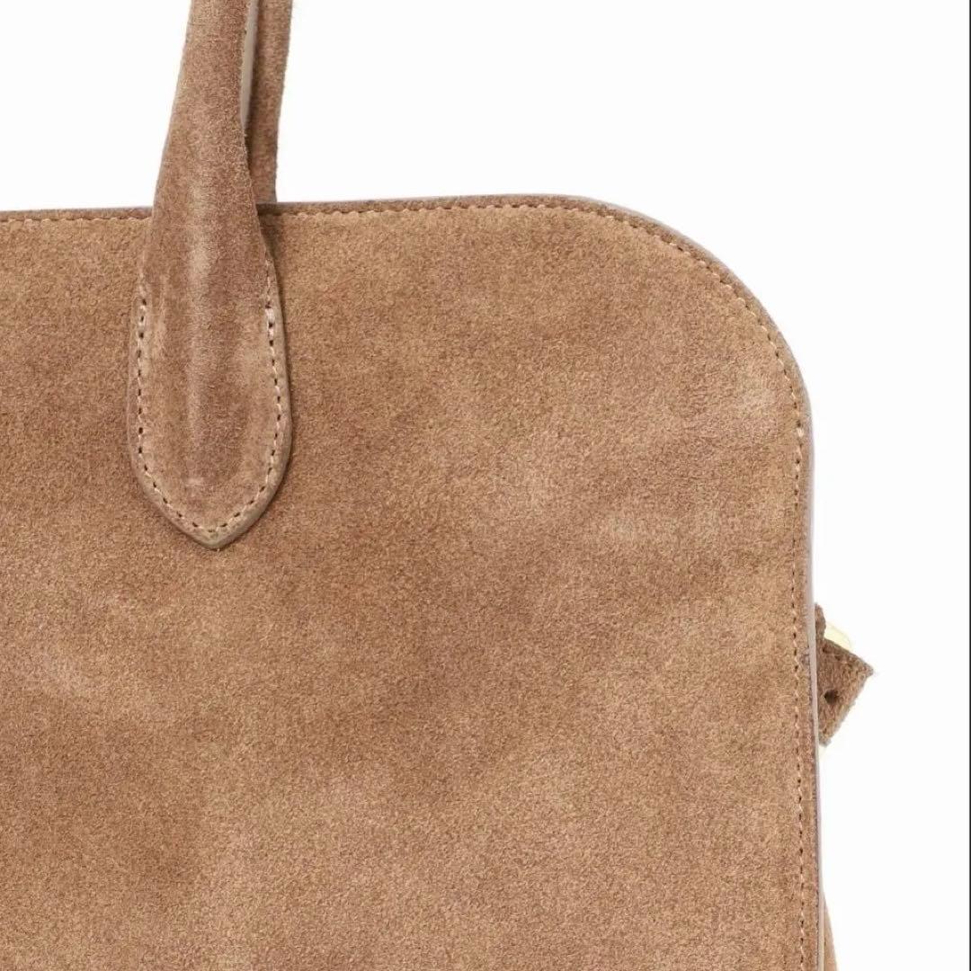 Milosミロススエードトートバッグボストン小旅行普段美品定価33000円秋冬春