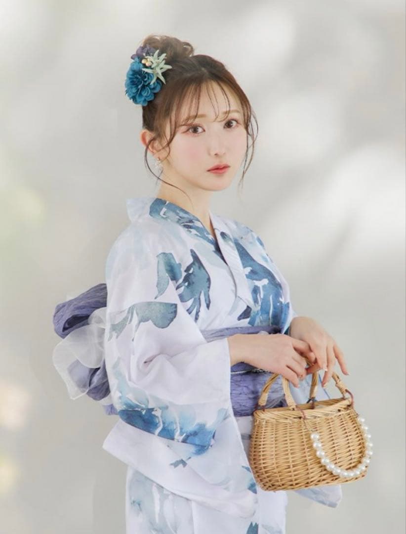 JEWELS sugar nine グラデーションブルーグリーン浴衣